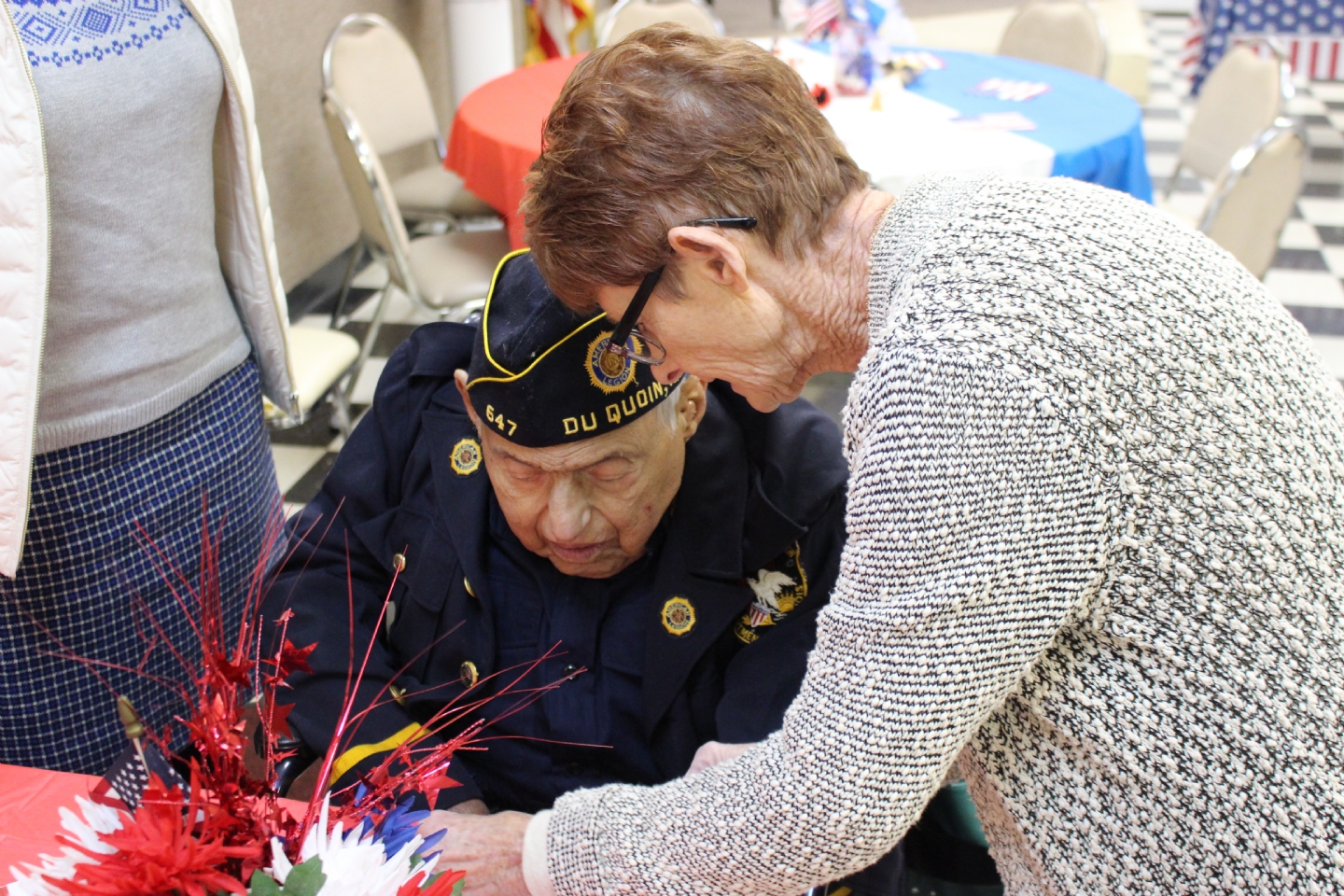 On Veteran's Day, November 11th 2018, the Benton American Legion Post 280 celebrated the American Legion Centennial. The highlight of this historic event was World War 2 Veteran, Carl Campanella, finally receiving the medals awarded him 73 years before.